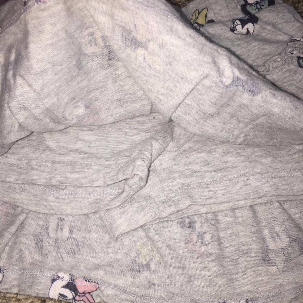 Minnie Mouse Gray Skort Size 4T Cotton Comfy Disney - Picture 4 of 4